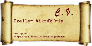 Czeller Viktória névjegykártya