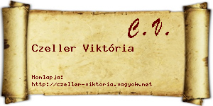 Czeller Viktória névjegykártya